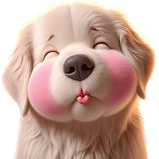 😘 Стикер «Золотистый ретривер» для Telegram