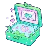 Стикер 44 Cute Green