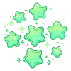 Стикер 17 Cute Green