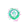Стикер 12 Cute Green