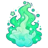Стикер 7 Cute Green