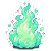 Стикер 8 Cute Green