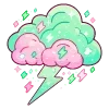 Стикер 19 Cute Green