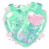 Стикер 5 Cute Green