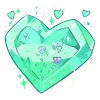 Стикер 4 Cute Green