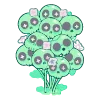 Стикер 47 Cute Green
