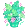 Стикер 56 Cute Green