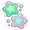 Стикер 9 Cute Green