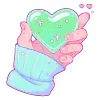 Стикер 11 Cute Green