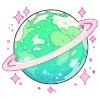 Стикер 21 Cute Green