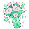 Стикер 58 Cute Green