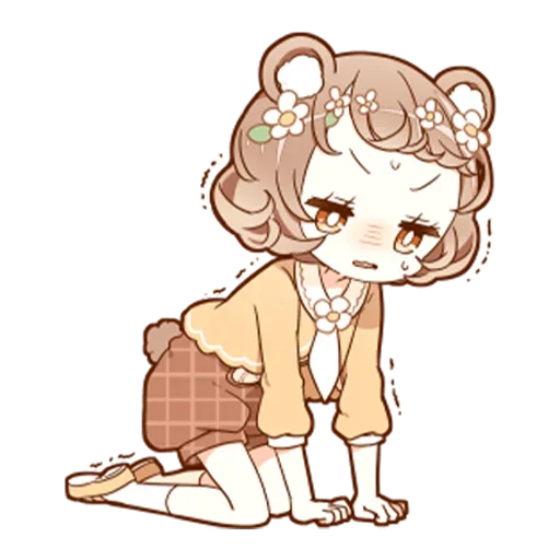 🥺 Стикер «Милая тян» для Telegram