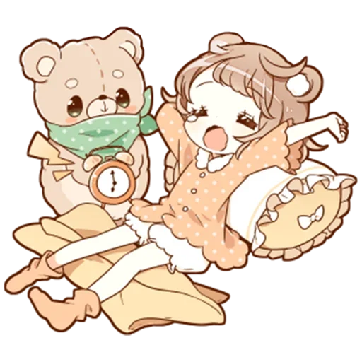 ☀️ Стикер «Милая тян» для Telegram