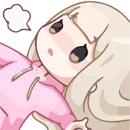 😔 Эмодзи «Cute random» для Telegram