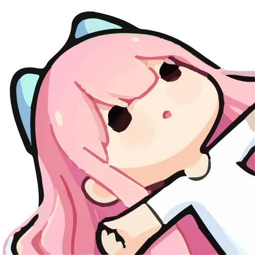 😔 Эмодзи «Cute random» для Telegram