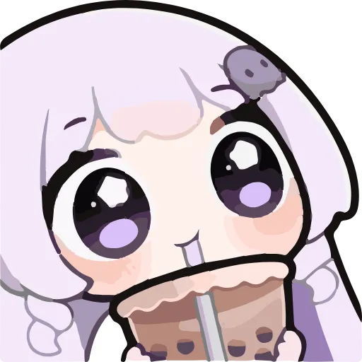 🧋 Эмодзи «Cute random» для Telegram