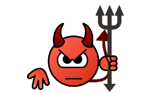 😈 Стикер «Колобки ICQ» для Telegram