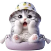 😱 Эмодзи «Котик в шляпе ананасе» для Telegram