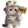 🙅‍♀ Эмодзи «Котик в шляпе ананасе» для Telegram