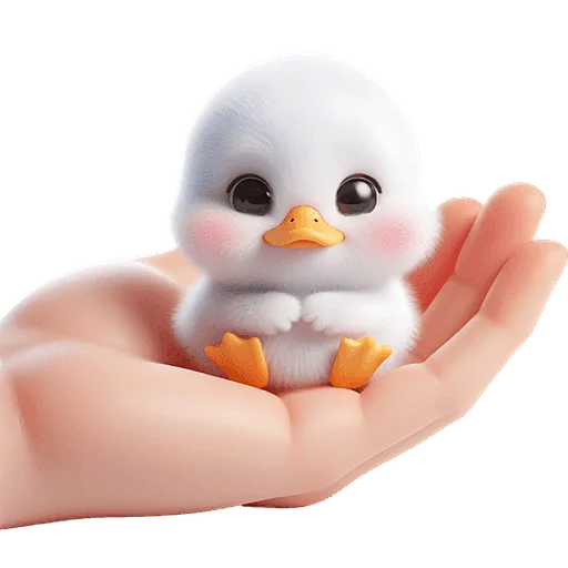 😌 Стикер «Милая утка» для Telegram