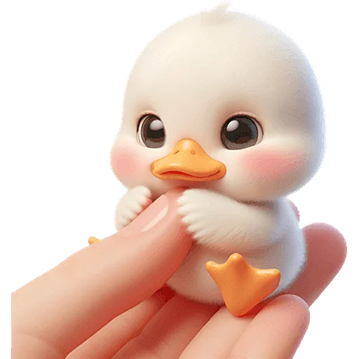 🤪 Стикер «Милая утка» для Telegram