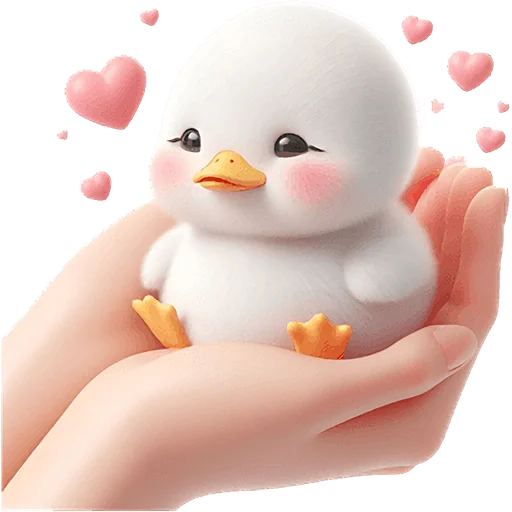 🥰 Стикер «Милая утка» для Telegram