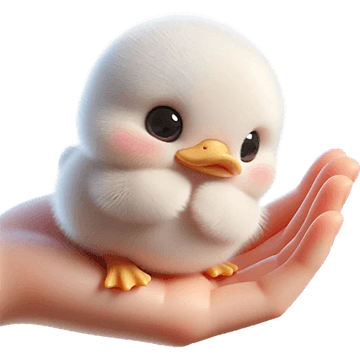 😌 Стикер «Милая утка» для Telegram