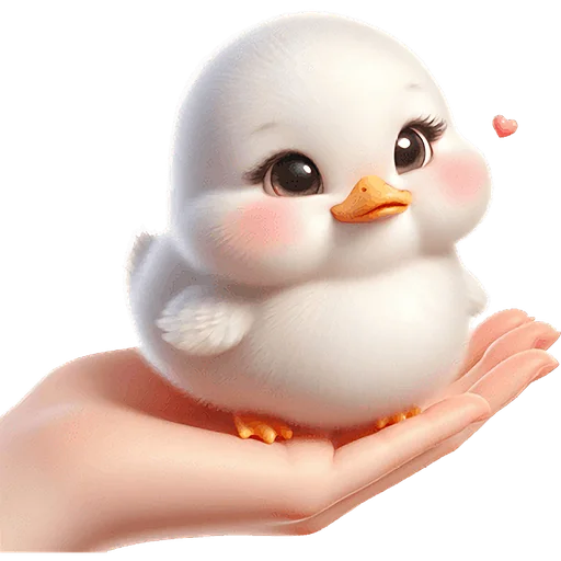 ☺️ Стикер «Милая утка» для Telegram