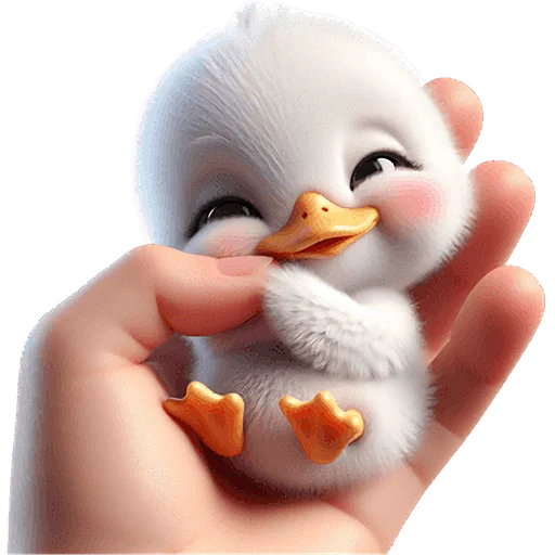 ☺️ Стикер «Милая утка» для Telegram
