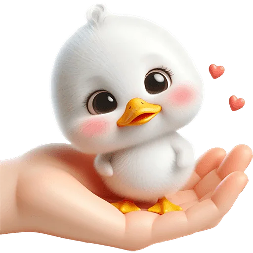 😍 Стикер «Милая утка» для Telegram