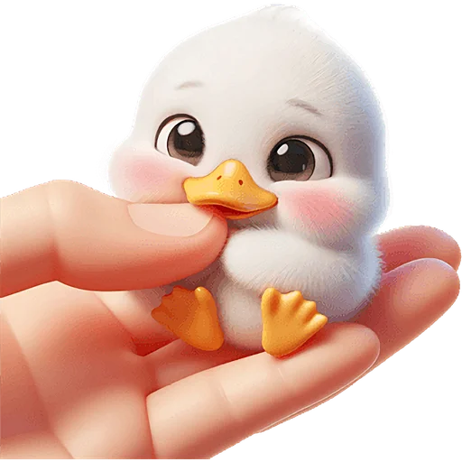 😋 Стикер «Милая утка» для Telegram
