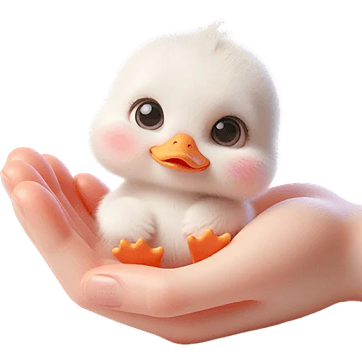 🙃 Стикер «Милая утка» для Telegram
