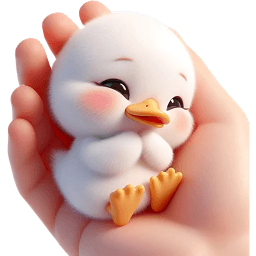 ☺️ Стикер «Милая утка» для Telegram