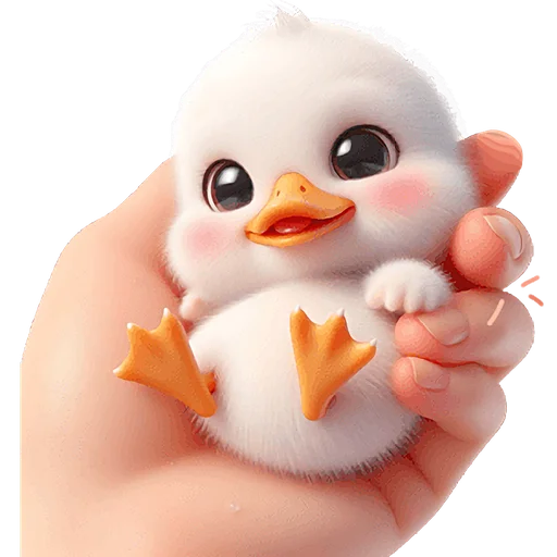 🤗 Стикер «Милая утка» для Telegram