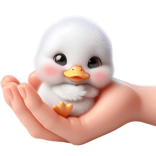 ☺️ Стикер «Милая утка» для Telegram