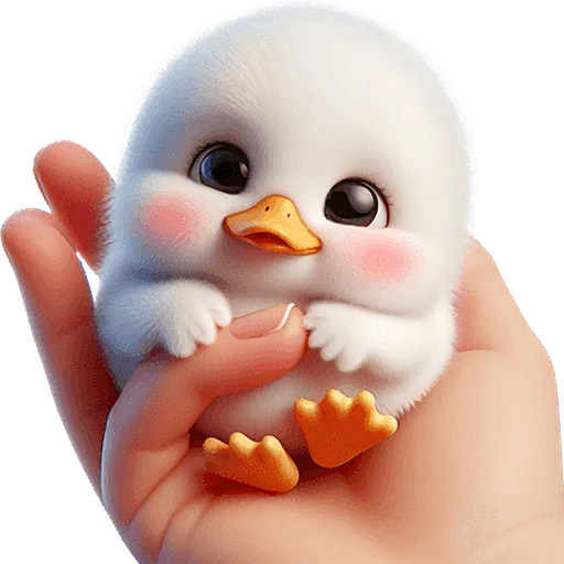 ☺️ Стикер «Милая утка» для Telegram
