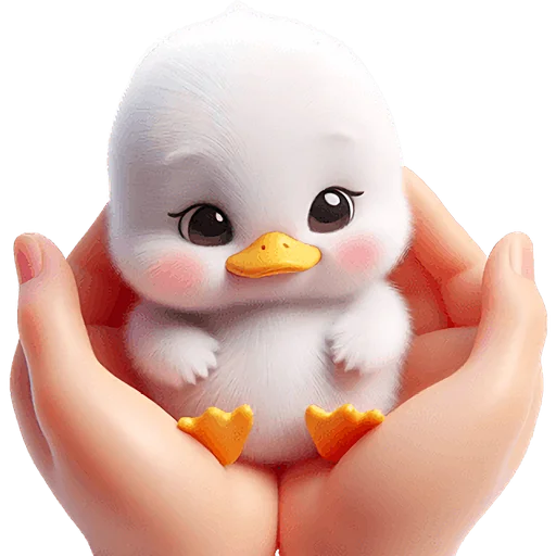 ☺️ Стикер «Милая утка» для Telegram