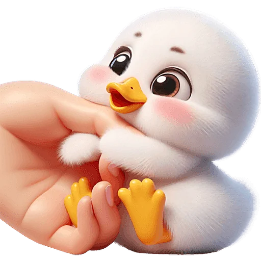 😆 Стикер «Милая утка» для Telegram