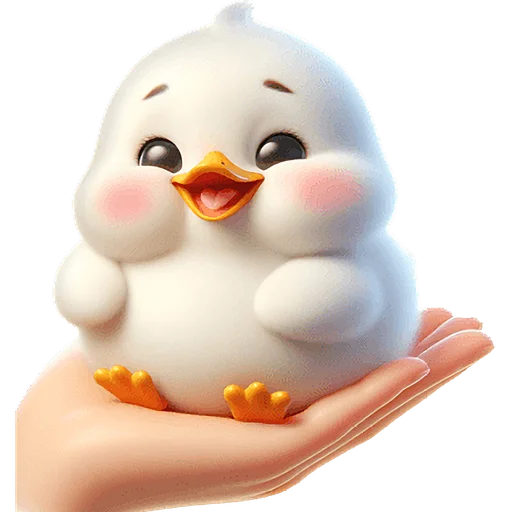 😆 Стикер «Милая утка» для Telegram