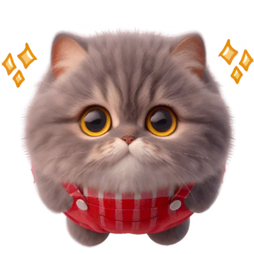 😳 Стикер «Кот в комбинезоне» для Telegram