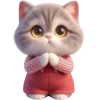 🥹 Эмодзи «Кот в комбинезоне» для Telegram