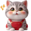 🥰 Эмодзи «Кот в комбинезоне» для Telegram