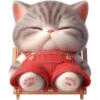 🫠 Эмодзи «Кот в комбинезоне» для Telegram