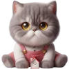 😠 Эмодзи «Кот в комбинезоне» для Telegram