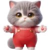 🤗 Эмодзи «Кот в комбинезоне» для Telegram
