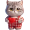 ❤️ Эмодзи «Кот в комбинезоне» для Telegram