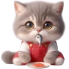 😋 Эмодзи «Кот в комбинезоне» для Telegram