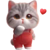 😘 Эмодзи «Кот в комбинезоне» для Telegram