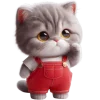 🥺 Эмодзи «Кот в комбинезоне» для Telegram