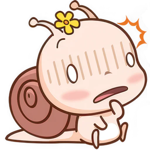 🫢 Стикер «Малыш Улиточка» для Telegram